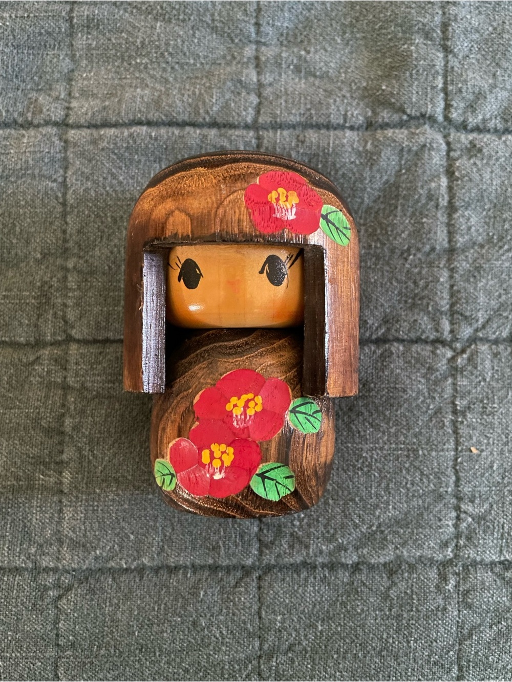 Small Vintage Handcarved Japanese Kokeshi Doll